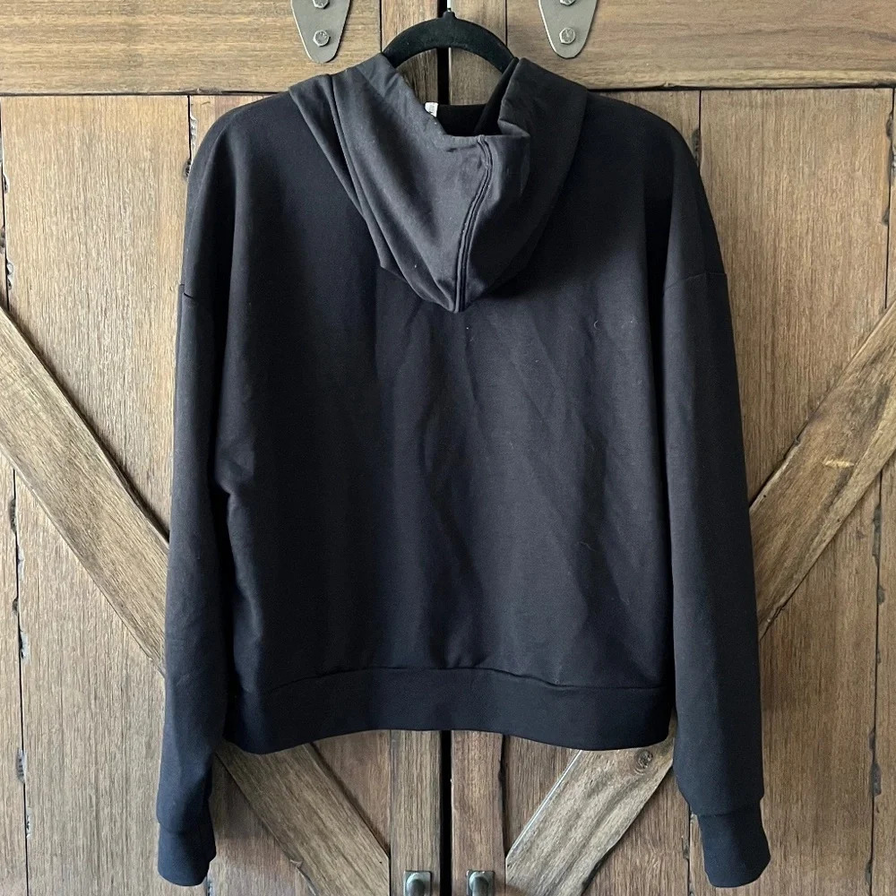 PUMA Women's Amplified Cropped Hoodie Black Size Medium - Picture 4 of 7